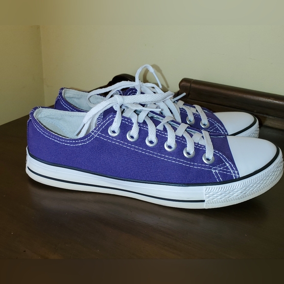 Converse Chuck Taylor Purple Shoes Sneakers Sz 7 - Picture 4 of 6